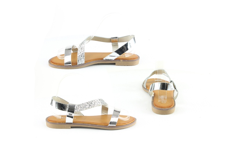 Image 4: Women's Glitter Sandals