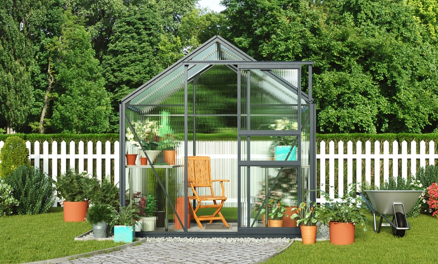 Image 10: Garden Grow Aluminium Frame Greenhouse in a Choice of Size and Colour