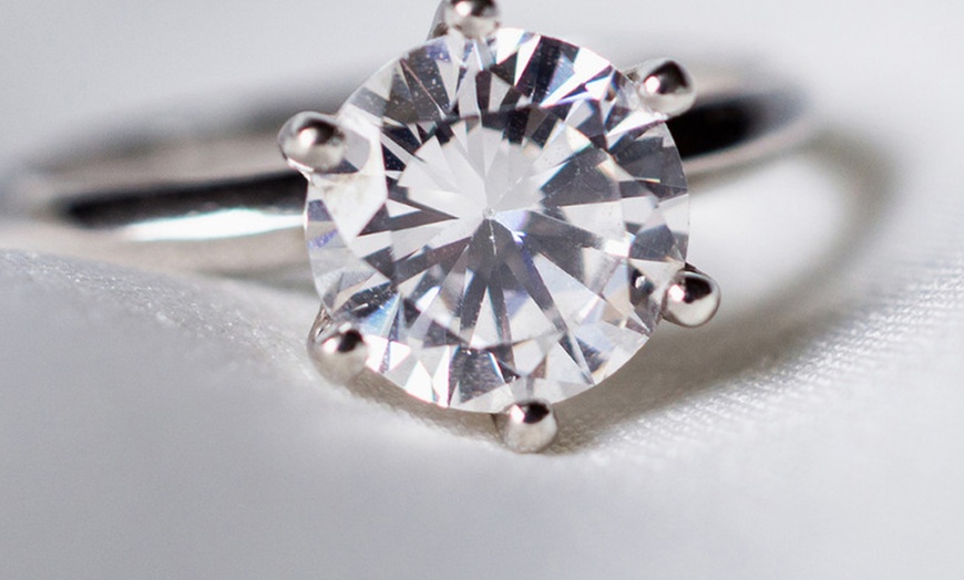 Image 2: Colgante de diamantes Moissanite 1ct grado A++