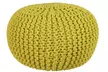 100% Cotton Hand-Knitted Pouffe in Choice of Colour - Second Medium