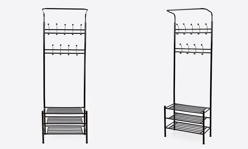 Image 2: Multifunctional Shoe/Coat Rack