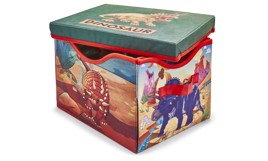 Image 3: 12 Dinosaurs Set with Storage Box and Playmat