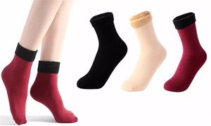 Seamless Fleece-Lined Socks Multipack