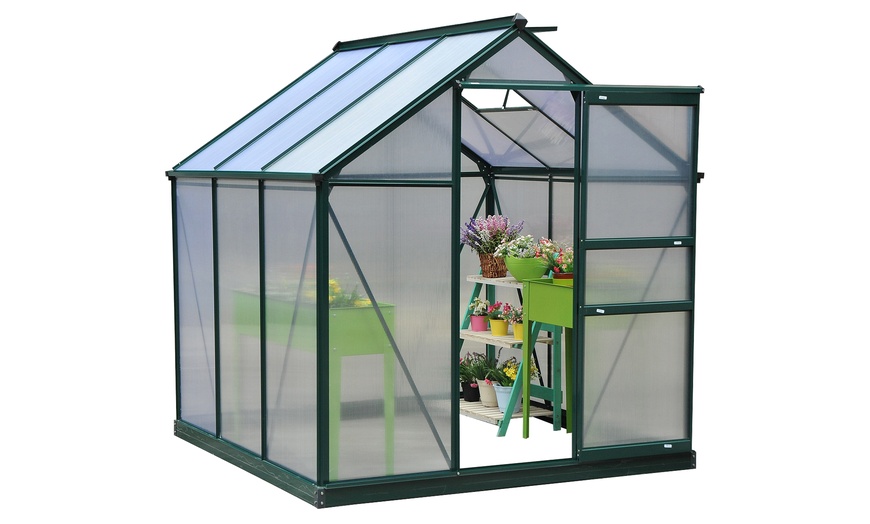 Image 13: Outsunny Walk-In Greenhouse