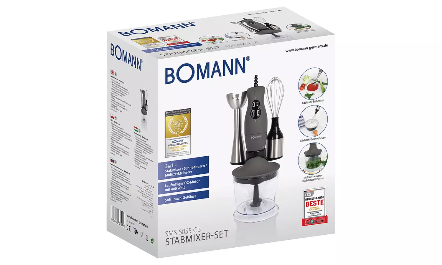 Bomann Stabmixer oder 3-in-1 Stabmixer-Set