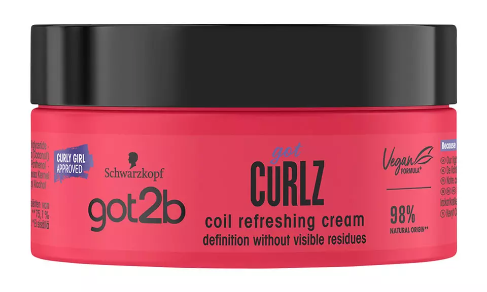 Up to Three Schwarzkopf Got2b Got Curlz Coil Refreshing Cream 200ml - Primary Image
