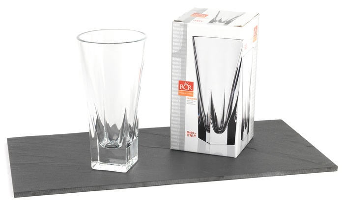 Up To 40 Off Rcr Crystal Glass Flower Vase Groupon