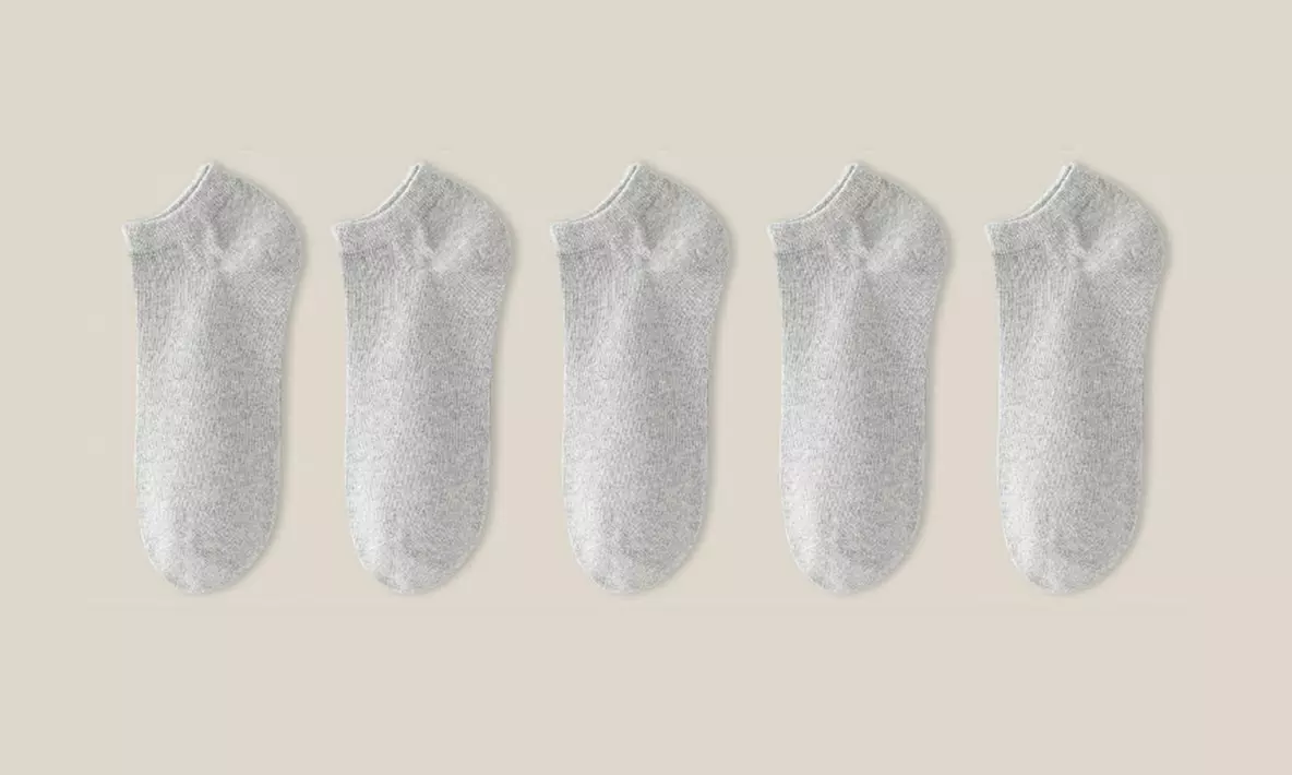 No Show Low Cut Ankle Mens Short Socks Casual Cotton Socks(5/10-Pack)