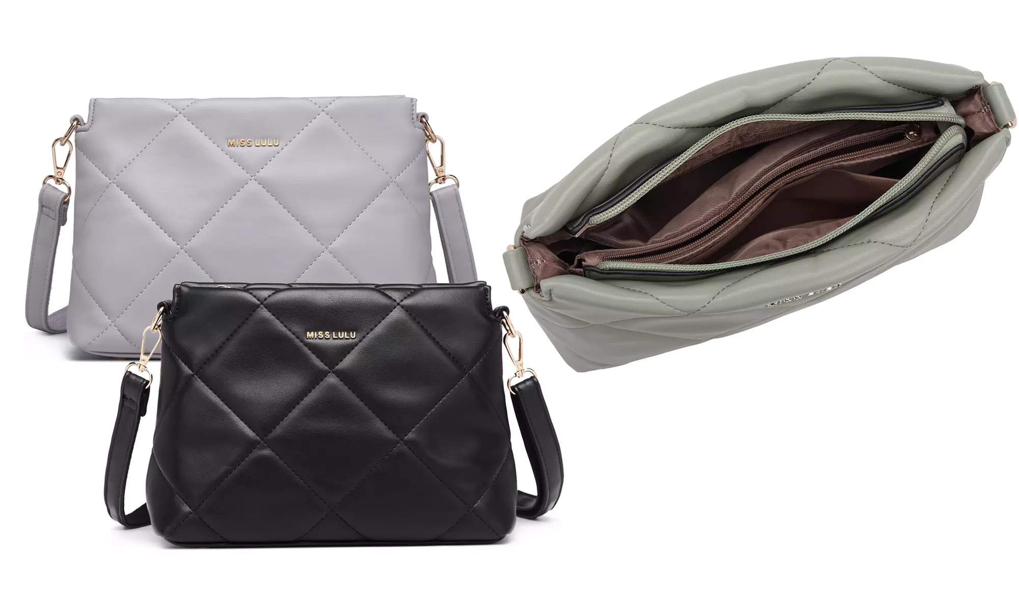 Sac à main avec bandoulière et logo Miss Lulu