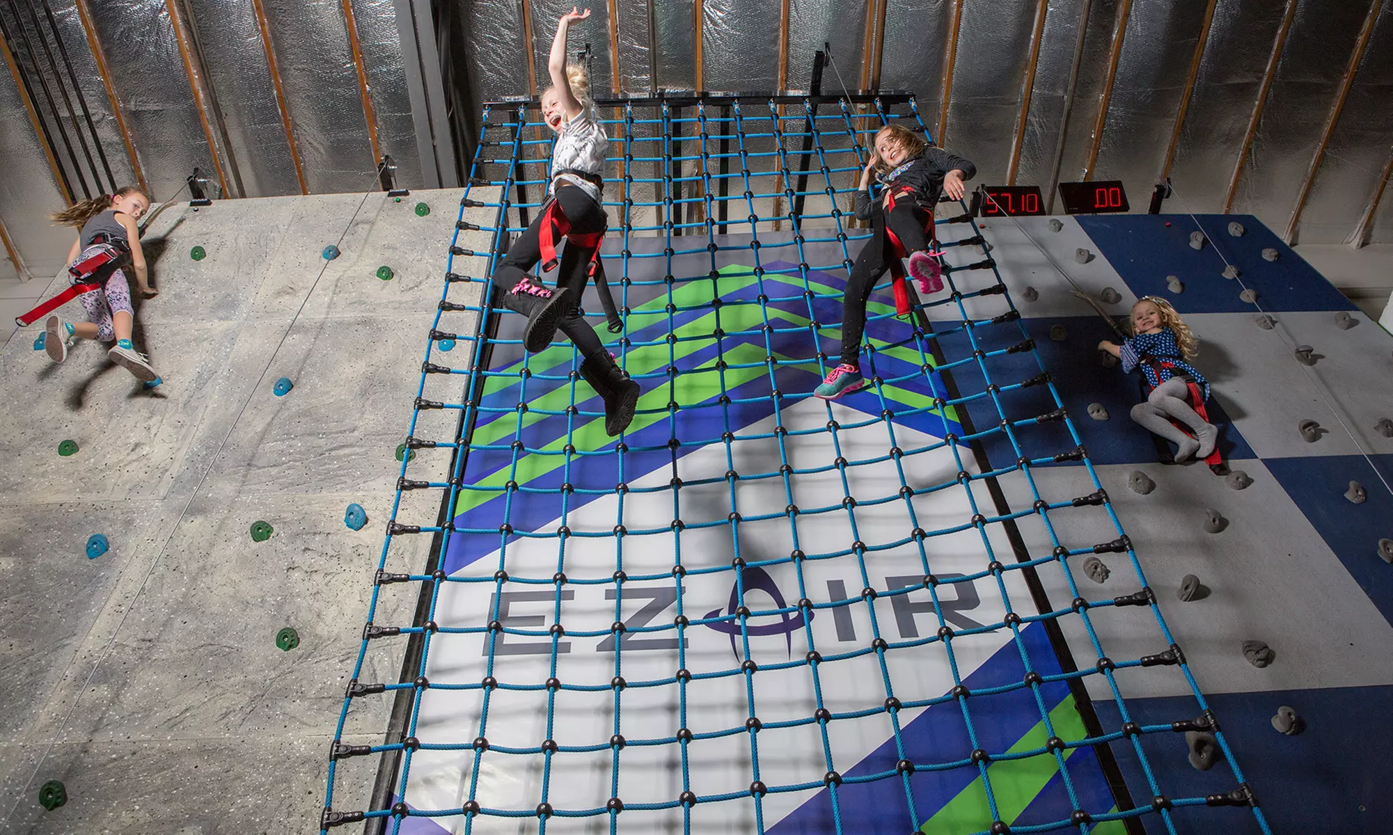 Jump Passes or Party Package at EZAIR Trampoline Park & Laser Tag (Up to 38% Off) - Second Medium
