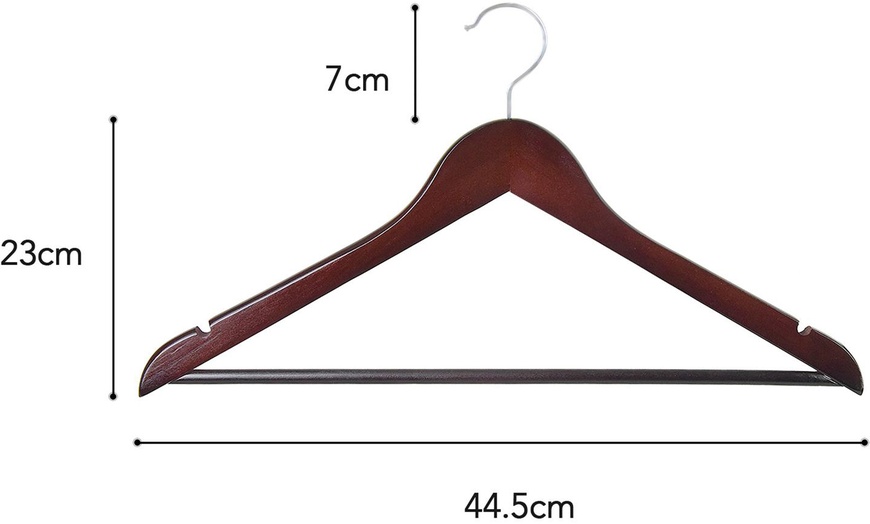 Image 9: 10 Wooden Hangers