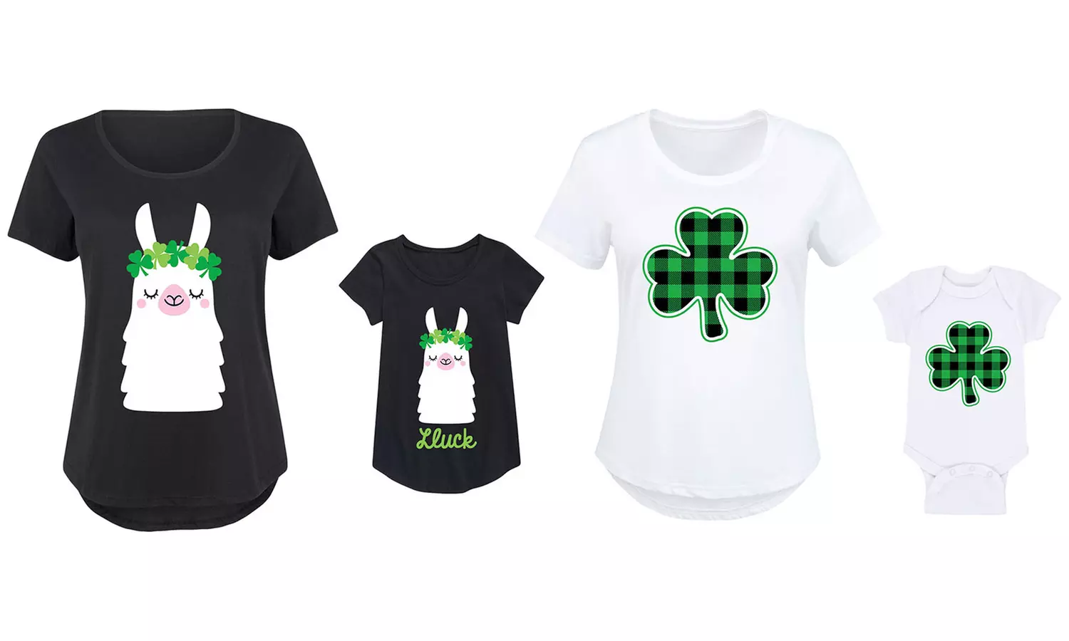 Mommy and Me Matching St. Patrick's Day Tee. Plus Sizes Available. - Primary Image