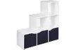 Six-Cube Step Storage Bookcase with Doors - Second Medium