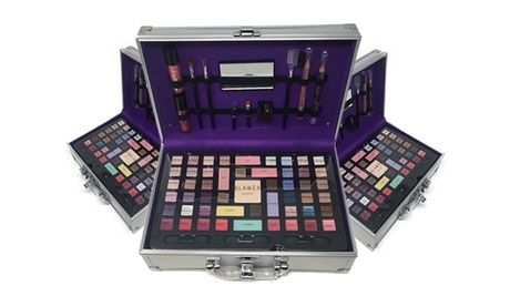 Vanity case con 68 pezzi per make up