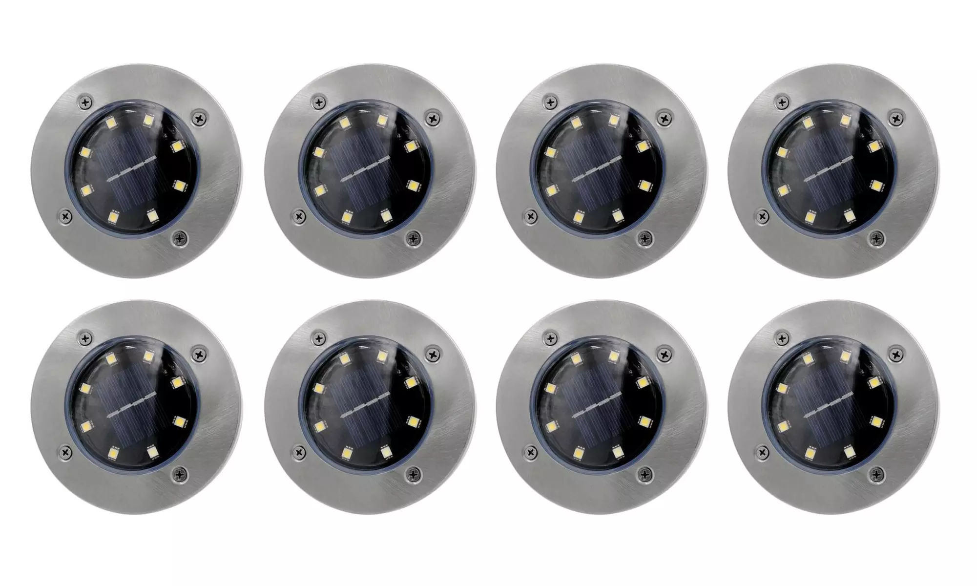 Fino a 10 faretti LED ricaricabili a energia solare