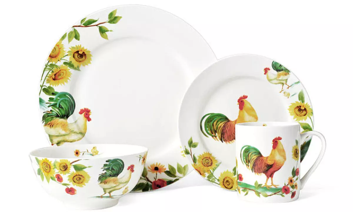 Pfaltzgraff Rooster Meadow Dinnerware Set (16-Piece) - Primary Image