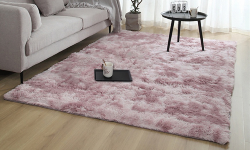 Image 2: Rectangular Faux Fur Carpet