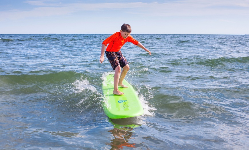 Image 3: One Day or Full Week of Kids Surf Camp Ages 8 and Up (Up to 32% Off)