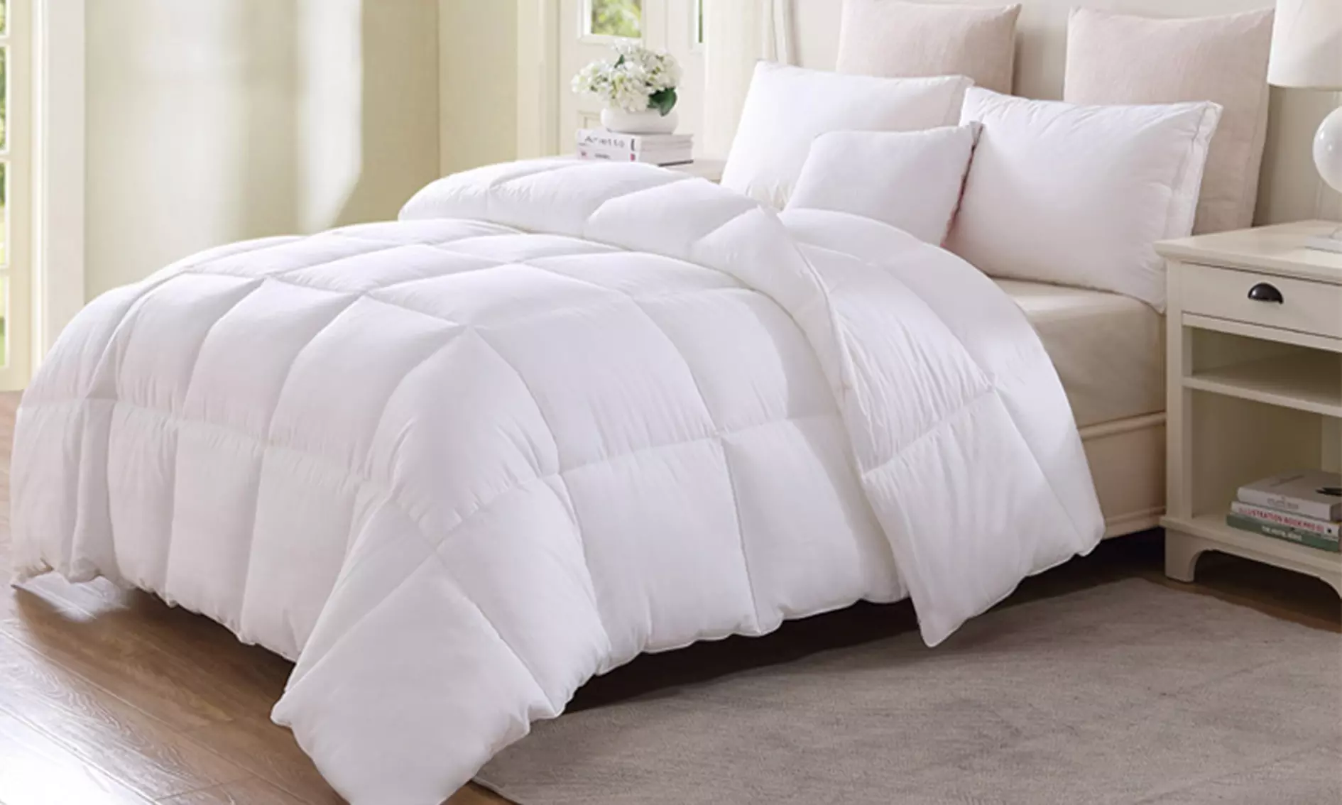 Couette en microfibres pliable et zippable