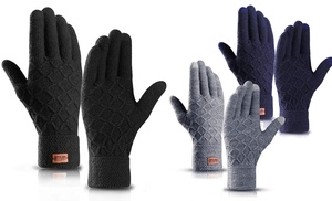 One, Two or Three Pairs of Unisex Diamond Thermal Touchscreen Gloves