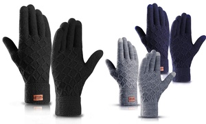 One, Two or Three Pairs of Unisex Diamond Thermal Touchscreen Gloves