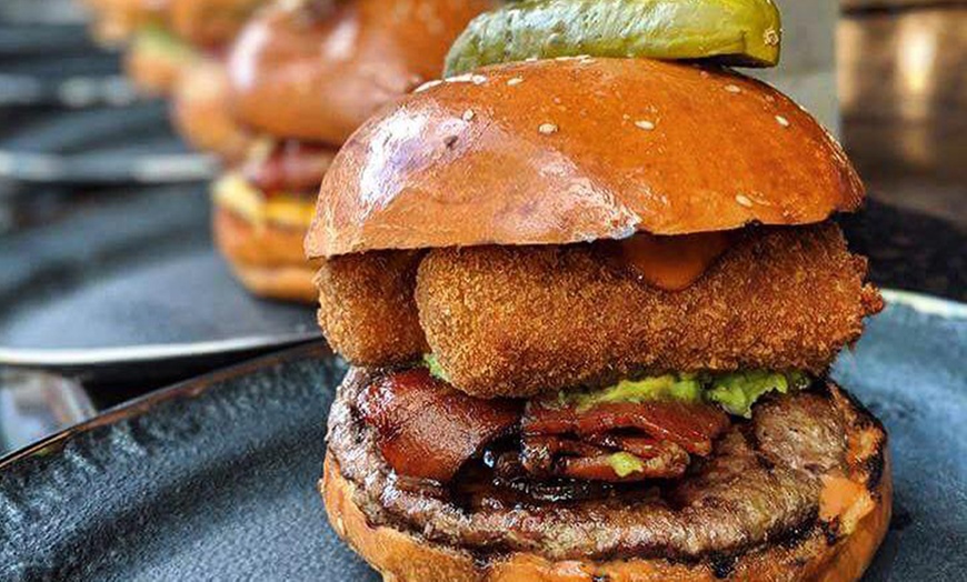 Image 5: Burger with Chips and Soft Drink