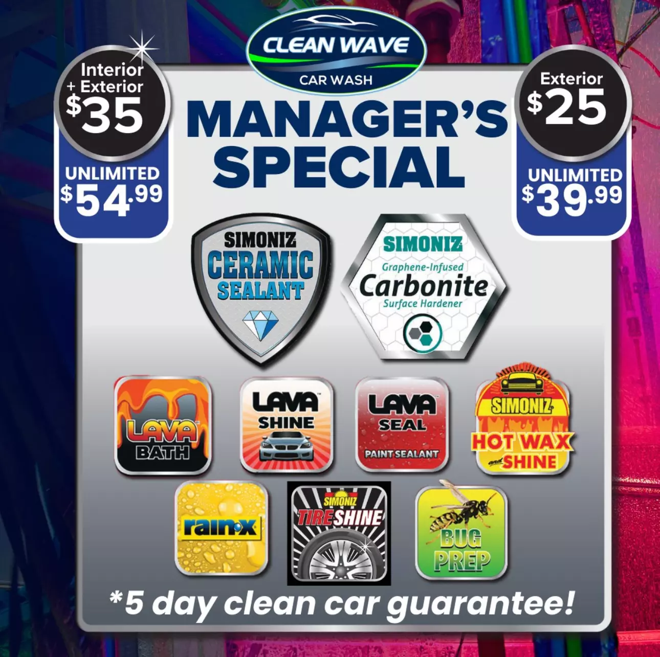 Up to 56% Off on Exterior Car Wash at Clean Wave Car Wash