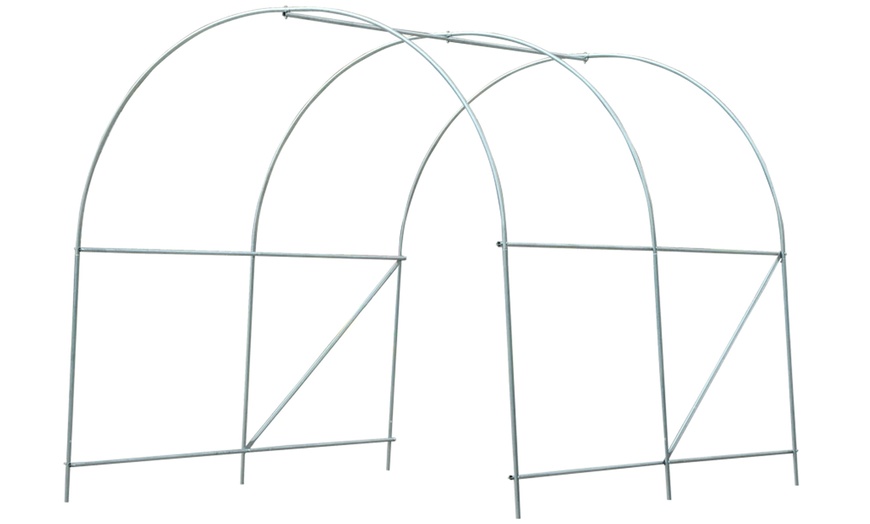 Image 7: Outsunny Tunnel Greenhouse