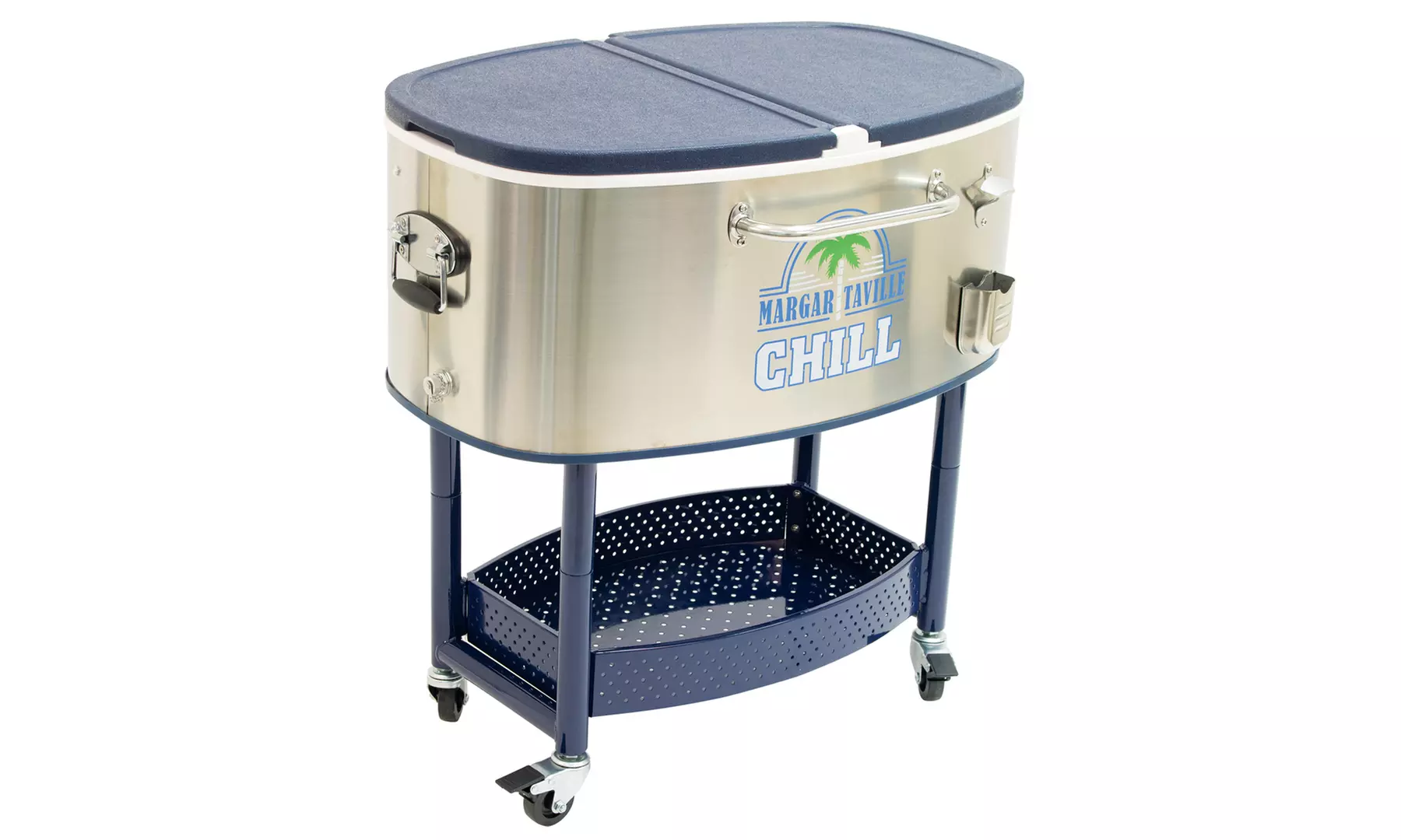 Margaritaville Stainless Steel Cooler Rack on Wheels - Primary Image