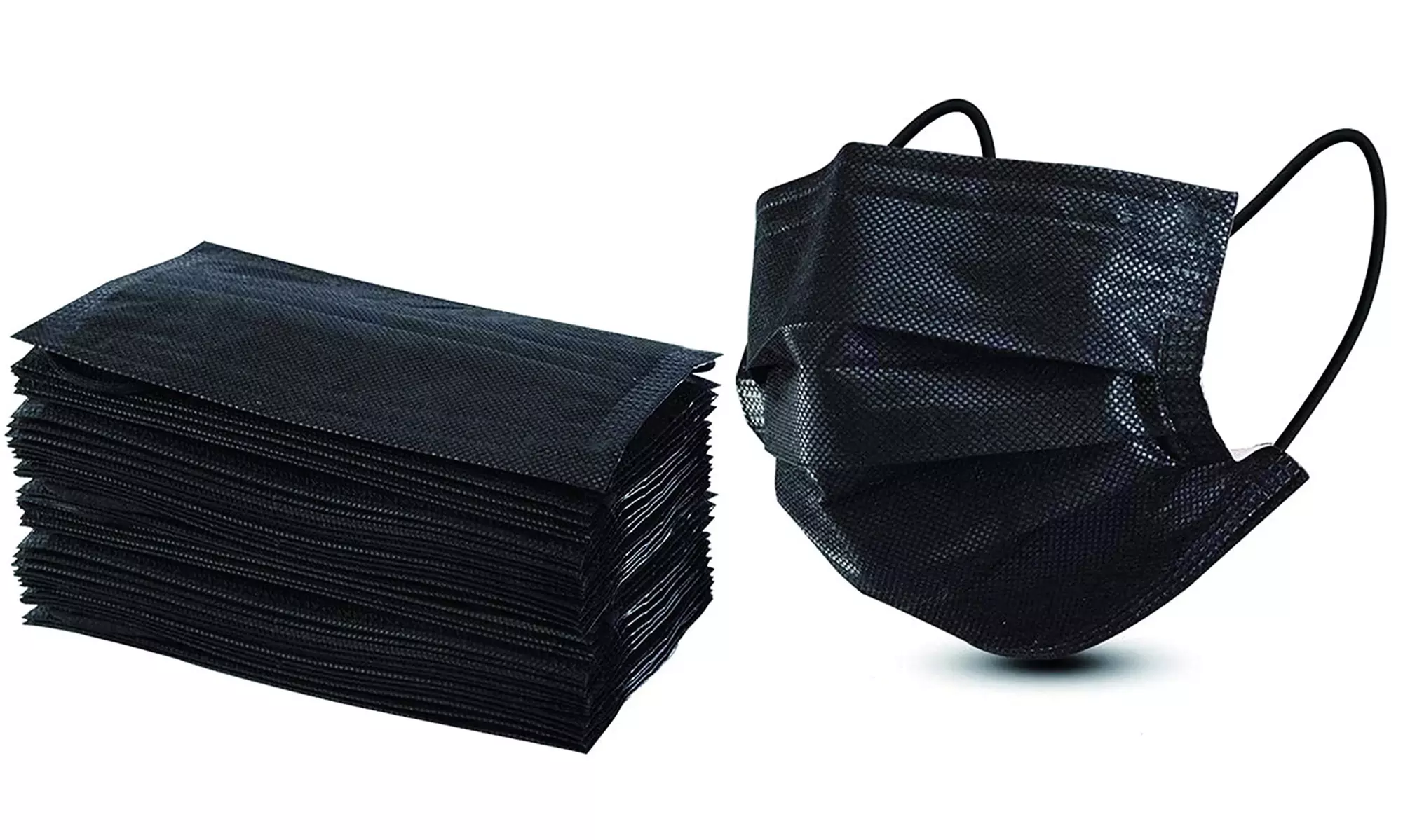 50 or 100 Three-Ply Disposable Face Masks - Primary Image