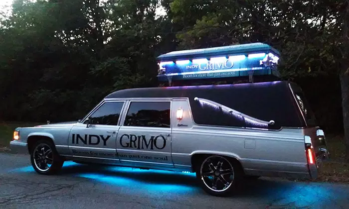 Two- or Four-Hour Party Hearse Limo Rental for 6-10 People from Indy Grimo - Second Medium