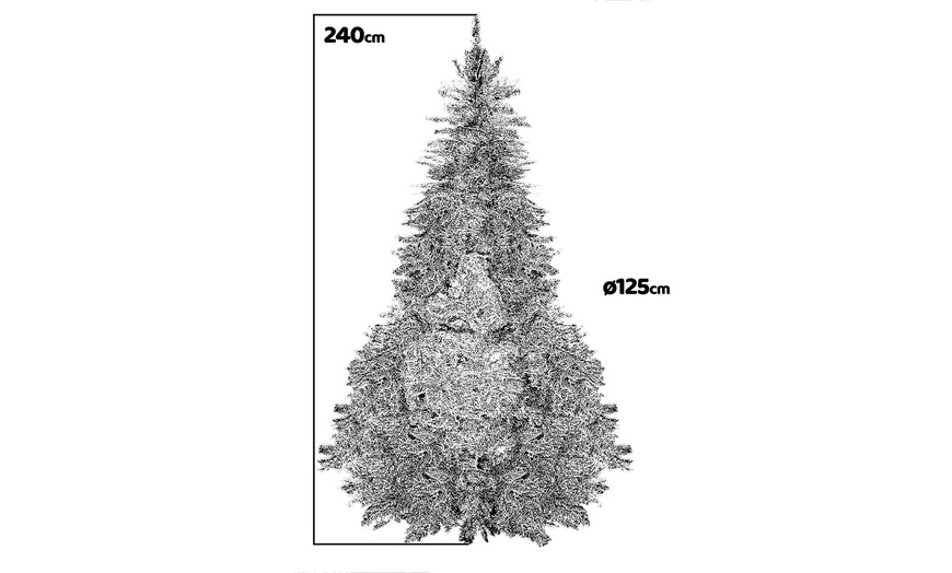 Image 12: Albero di Natale artificiale in PVC fino a 2200 rami