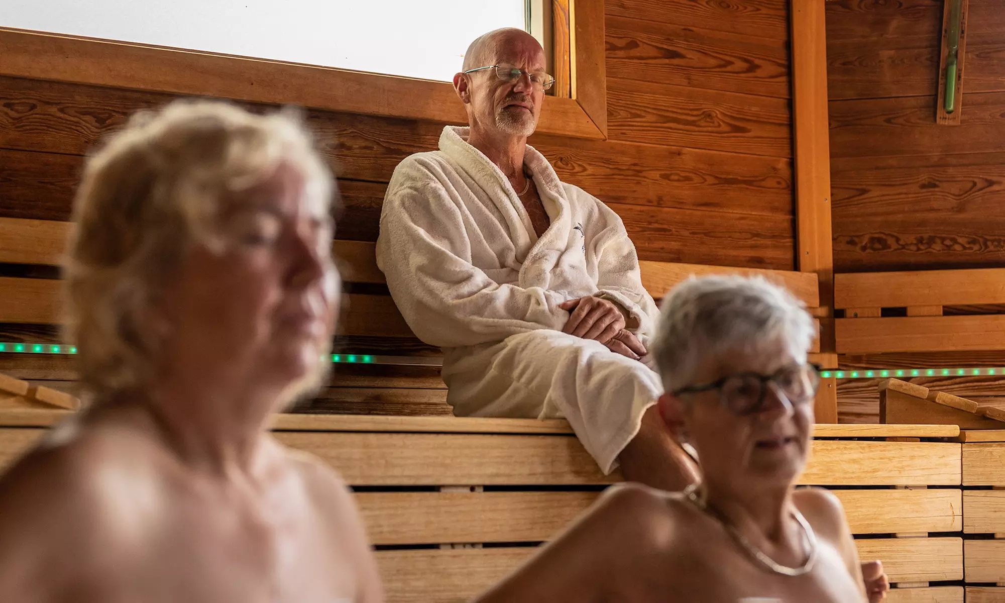 Geniet van diverse sauna's in een groene oase
