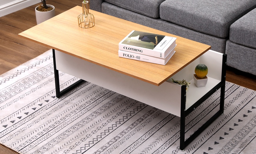 Image 13: Living Room Lift-Up Coffee Table