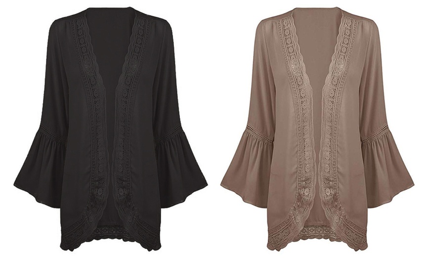 Image 10: Chiffon Top with Sleeves