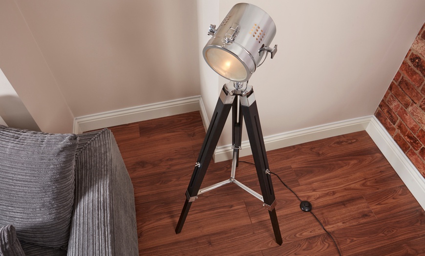 Image 2: Nautical Tripod Floor Lamp