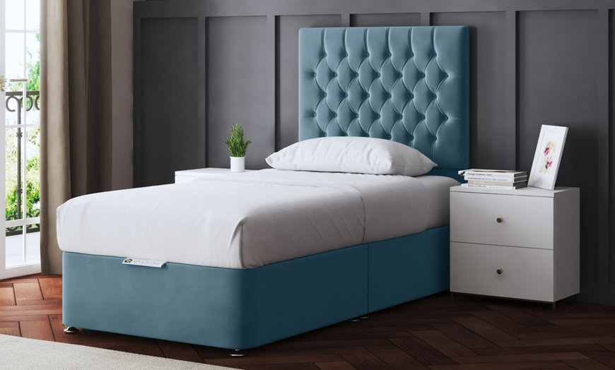 Image 5: Seraphine Chesterfield Divan Bed with Optional Mattress