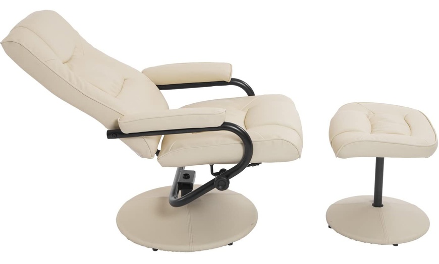 Image 3: HomCom Reclining Arm Chair