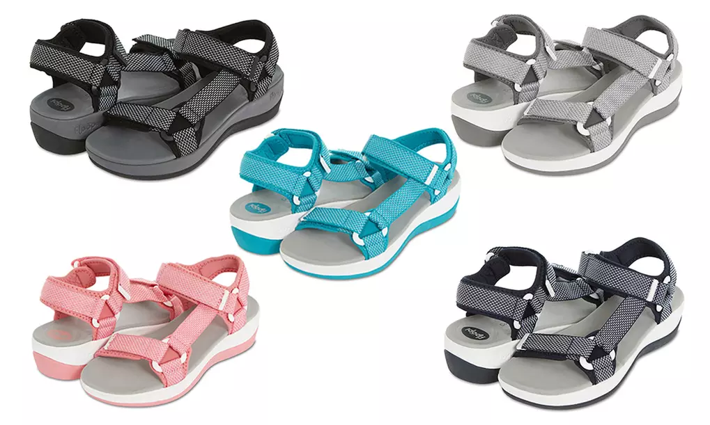Floopi Women's Comfort Sport Sandals with Velcro Straps - Primary Image