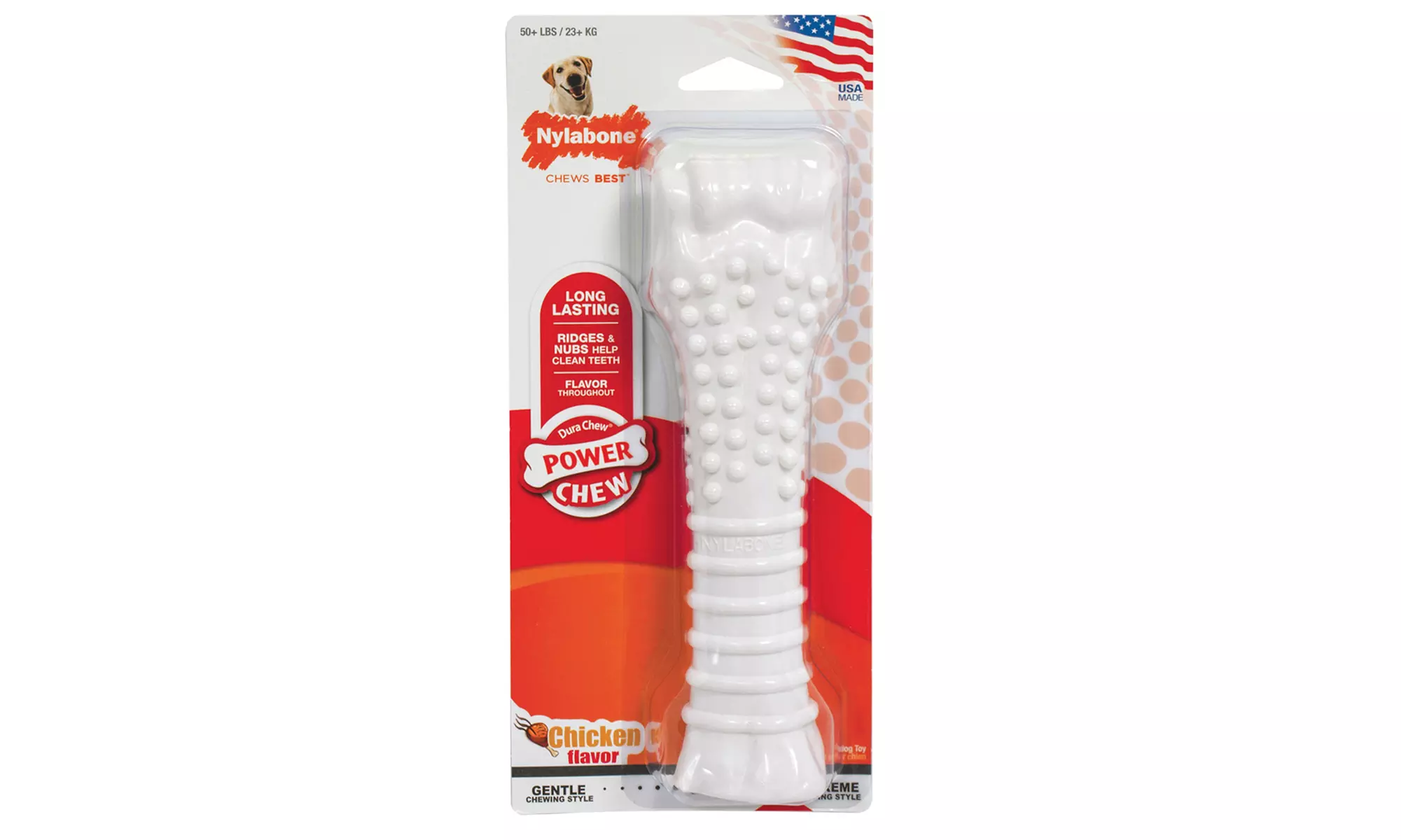 Nylabone Power-Chew Chicken Chew Toy - Second Medium