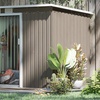 Image 7: Outsunny Steel Garden Shed, Weather-Resistant with Lockable Doors