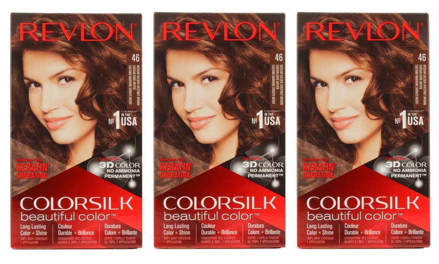 Image 24: Revlon Colorsilk Permanent Hair Colour Three-Pack