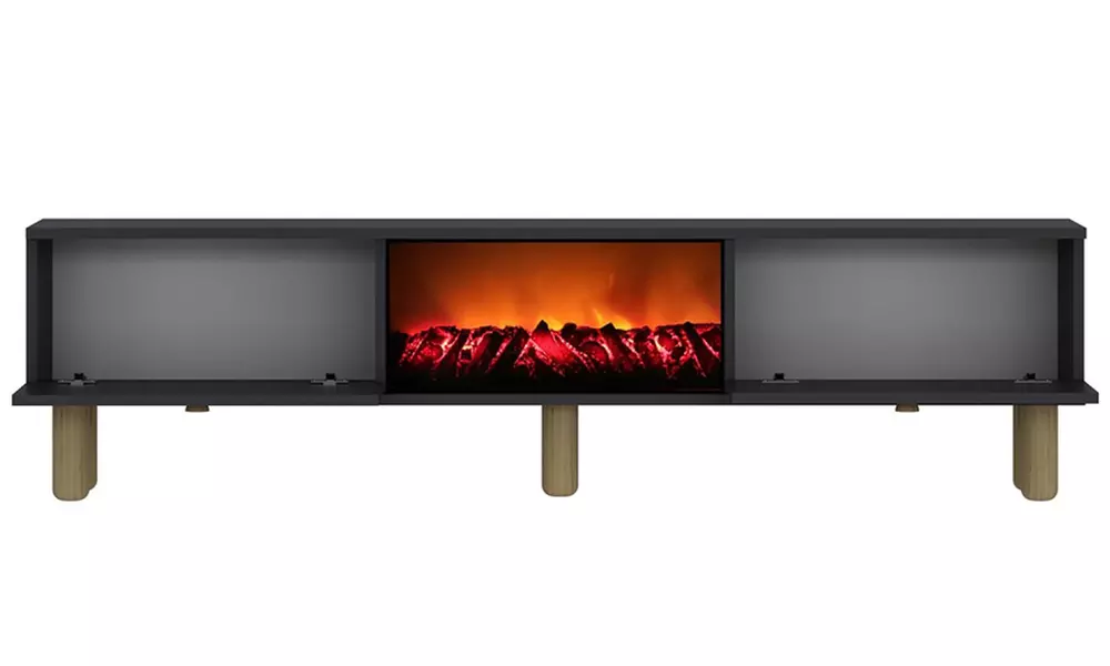 Meuble TV avec cheminée LED 150 cm Kocoon