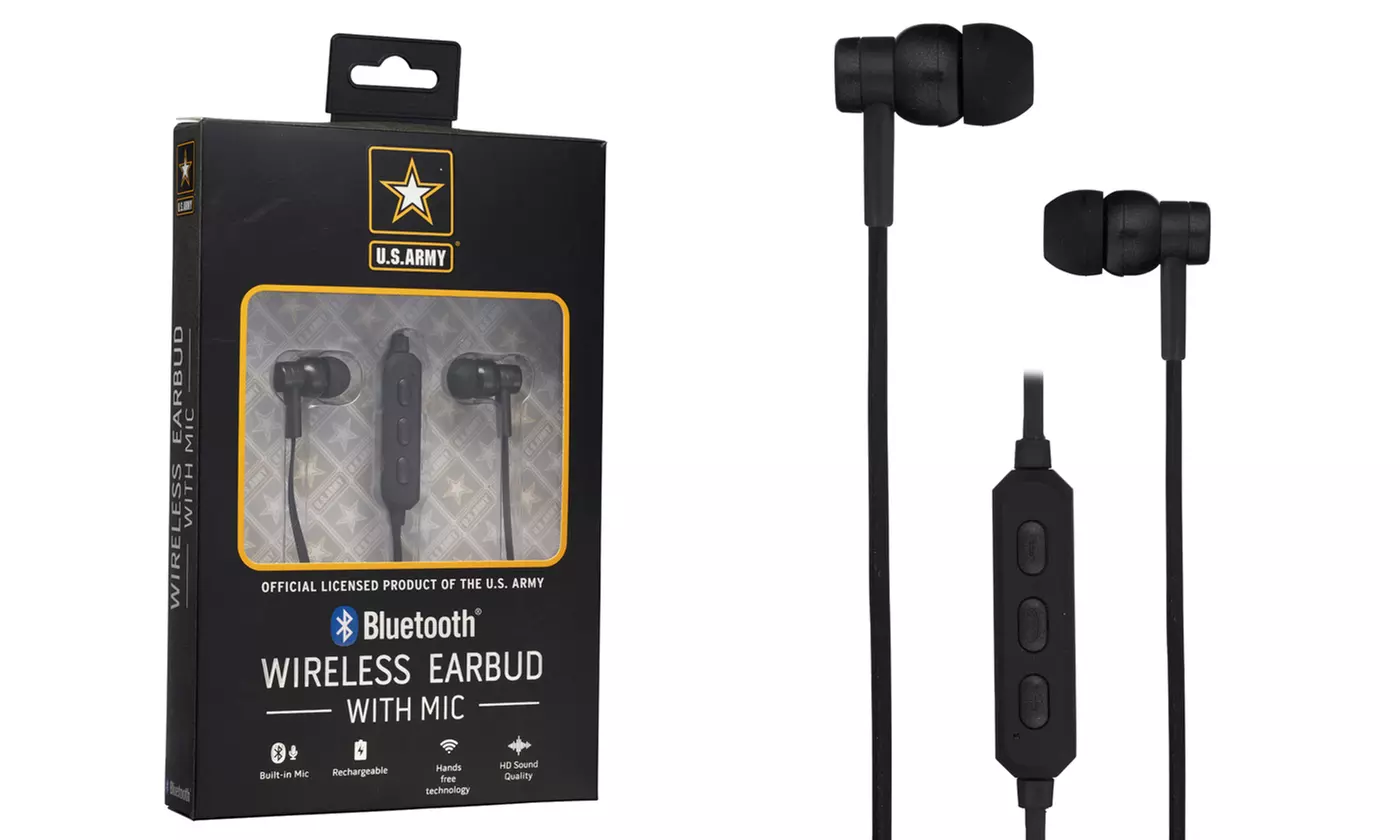 U.S. Army Wireless Bluetooth Earbuds - Primary Image