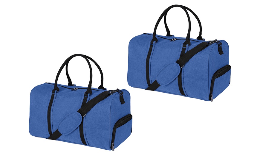 Image 6: Duffle Bag with Shoe Compartment