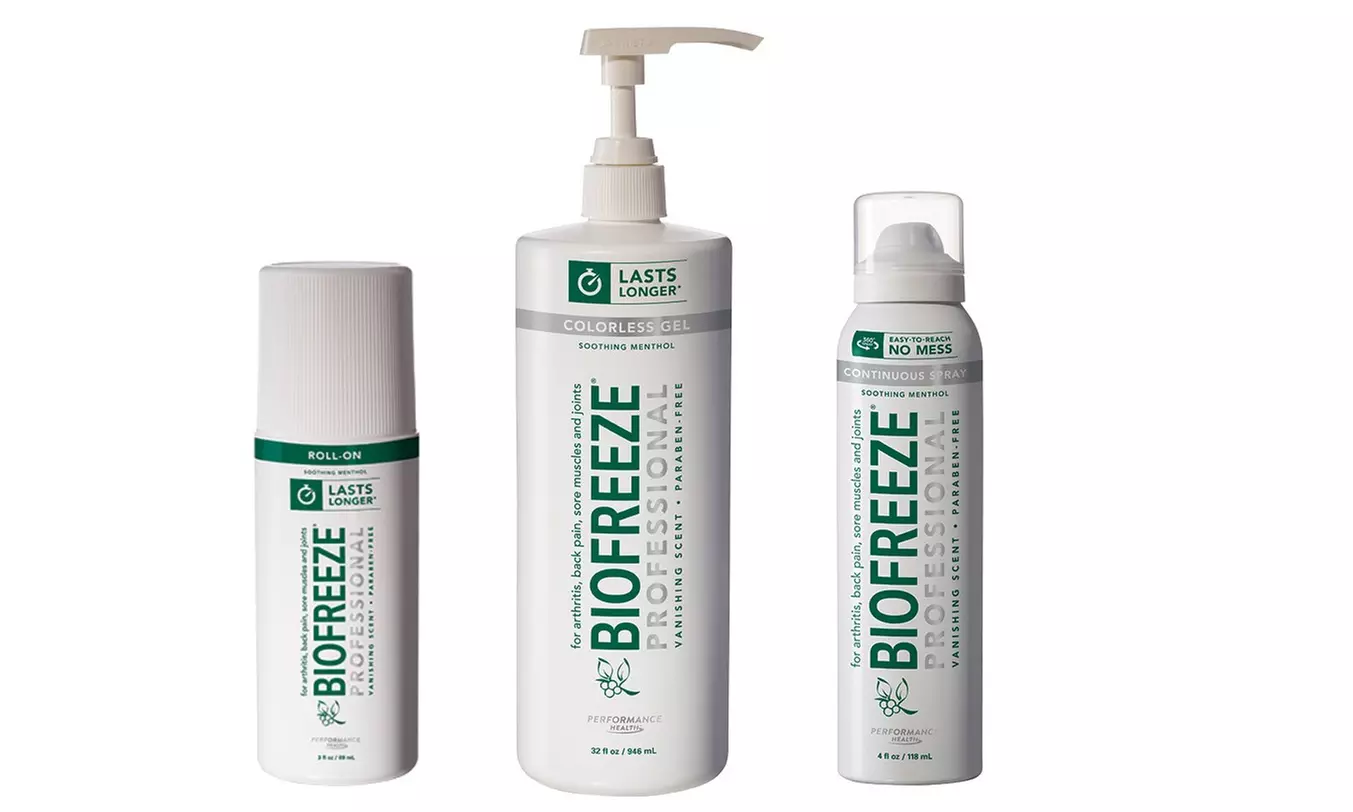 Biofreeze Professional Pain Relieving Gels and Sprays (3-32Oz.) - Primary Image