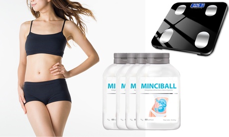 240 o 480 capsule di Minciball per ridurre la sensazione di fame con bilancia inclusa