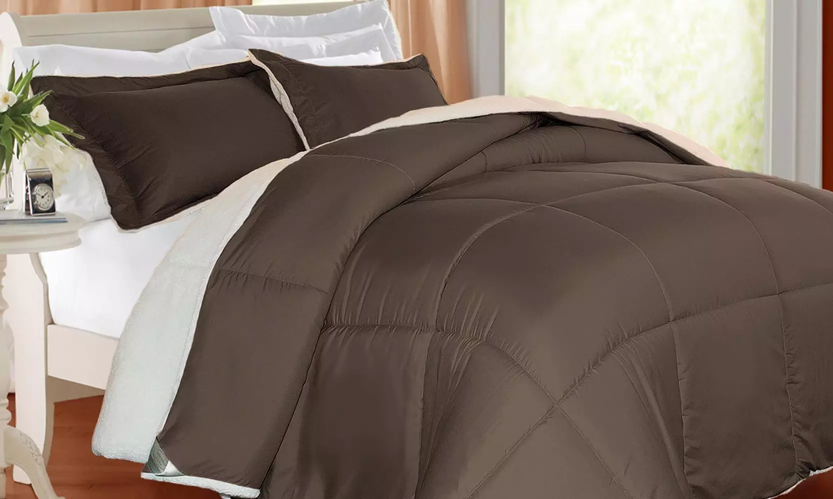 Kathy Ireland Sherpa Comforter Set (3-Piece) - Primary Image