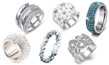 Anelli Be-Jewels con cristalli Swarovski®, disponibili in 3 misure e vari modelli e colori