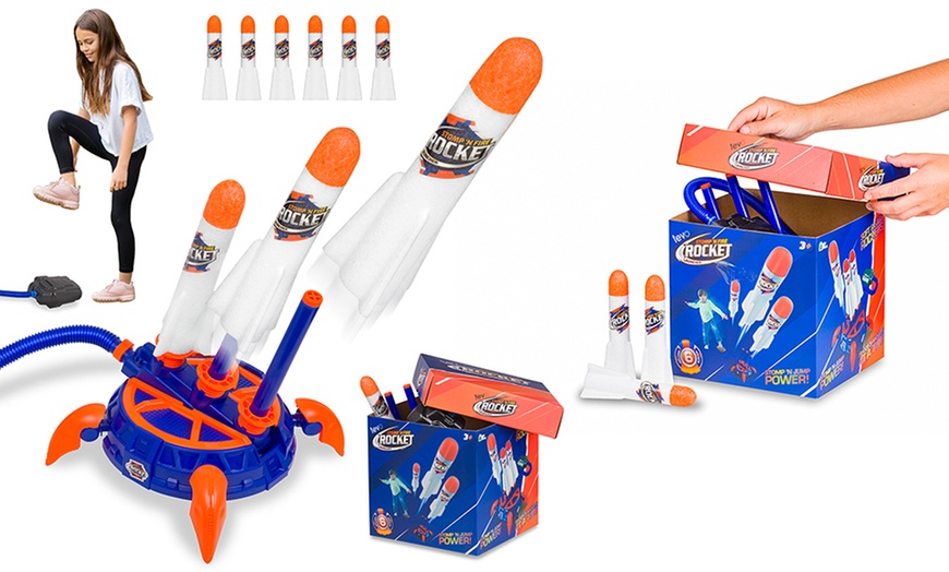 Up To 20% Off Triple Rocket Launcher with Six Foam Rockets | Groupon